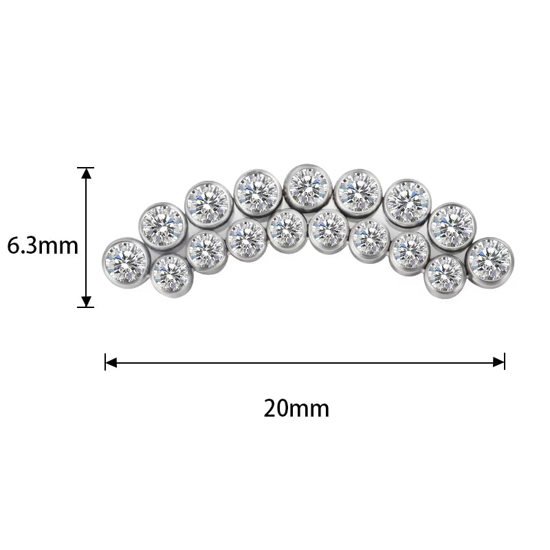 خاتم التيتانيوم بحافة خط منحني