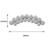 خاتم التيتانيوم بحافة خط منحني