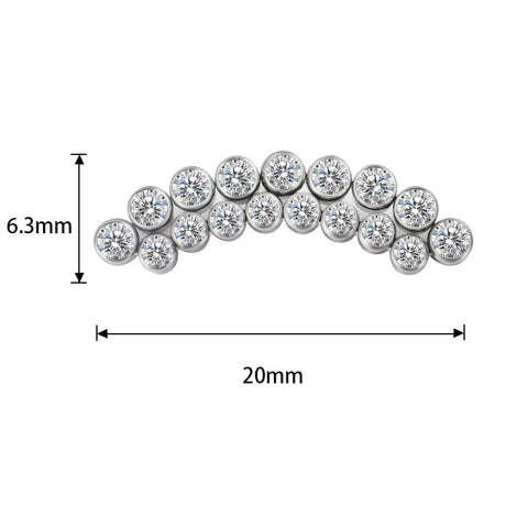 خاتم التيتانيوم بحافة خط منحني