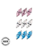 خاتم التيتانيوم بشكل ماركيز مائل