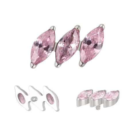 خاتم التيتانيوم بشكل ماركيز مائل