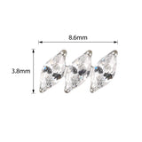 خاتم التيتانيوم بشكل ماركيز مائل