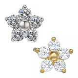 خاتم التيتانيوم على شكل زهرة