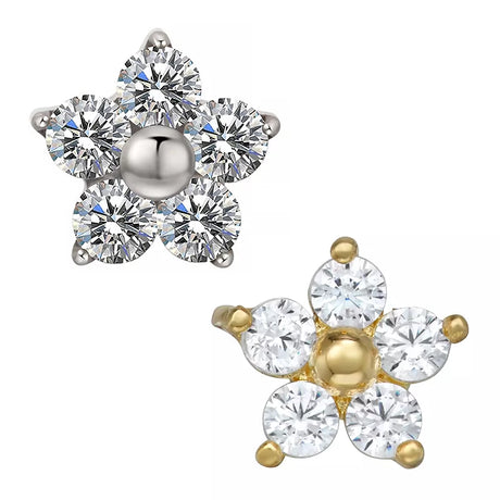 خاتم التيتانيوم على شكل زهرة