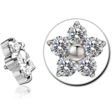 خاتم التيتانيوم على شكل زهرة