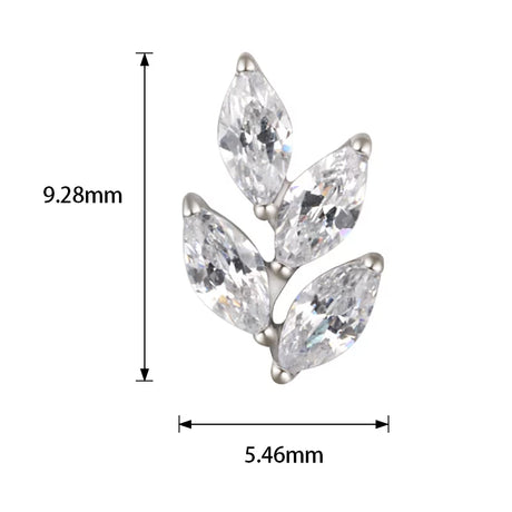 Titanium Ring Leaf Shape - BVShop