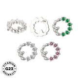 خاتم التيتانيوم إكليل الزيتون