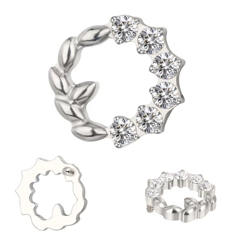 خاتم التيتانيوم إكليل الزيتون