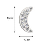 خاتم التيتانيوم المرصع بالقمر
