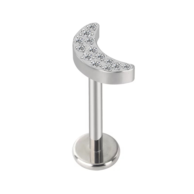 خاتم التيتانيوم المرصع بالقمر