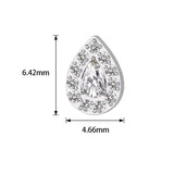 خاتم تيتانيوم مرصع بشكل كمثرى