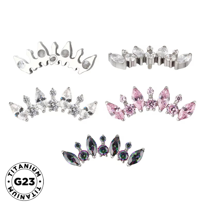 خاتم التيتانيوم دائري ومرقش