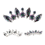 خاتم التيتانيوم دائري ومرقش