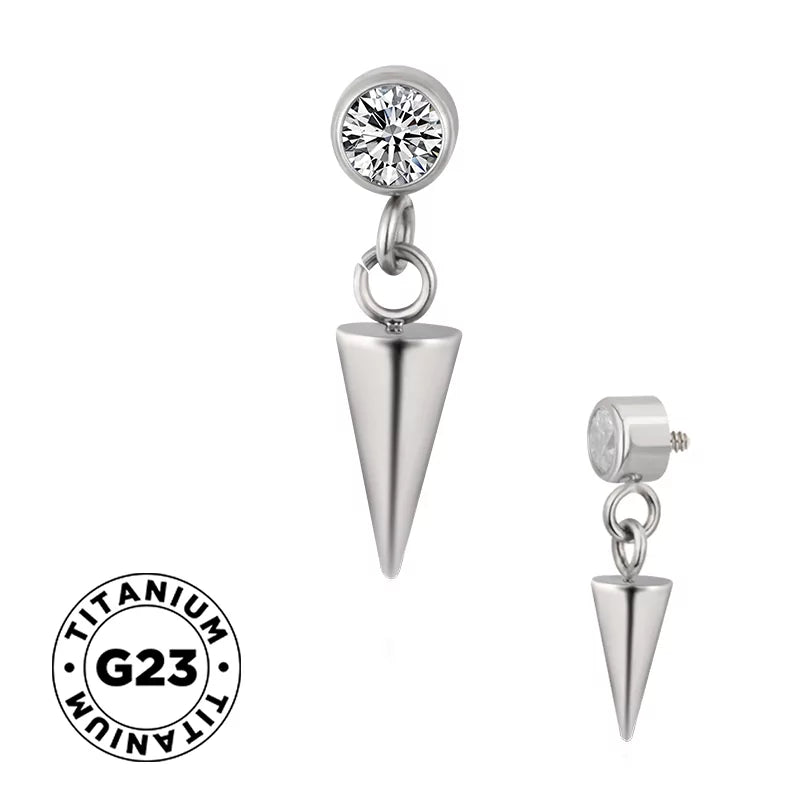 خاتم التيتانيوم بتصميم مسمار وحافة