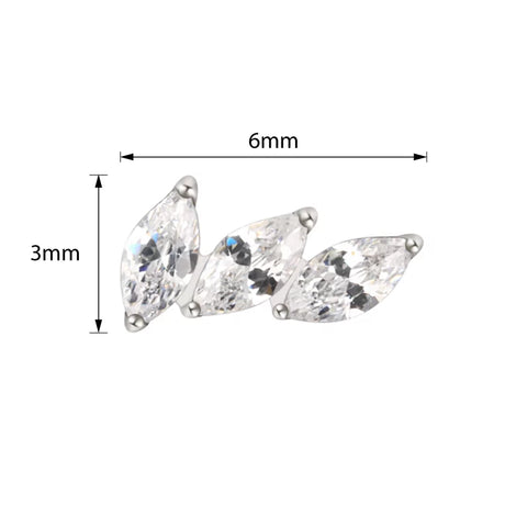 Titanium Ring Tips 3 Prong Curved Fan - BVShop