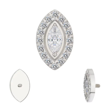 نصائح خواتم التيتانيوم بتصميم ماركيز وإطار مثبت