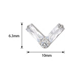 خاتم التيتانيوم بشكل مستطيل مزدوج