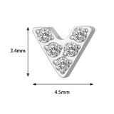 خاتم التيتانيوم على شكل حرف V