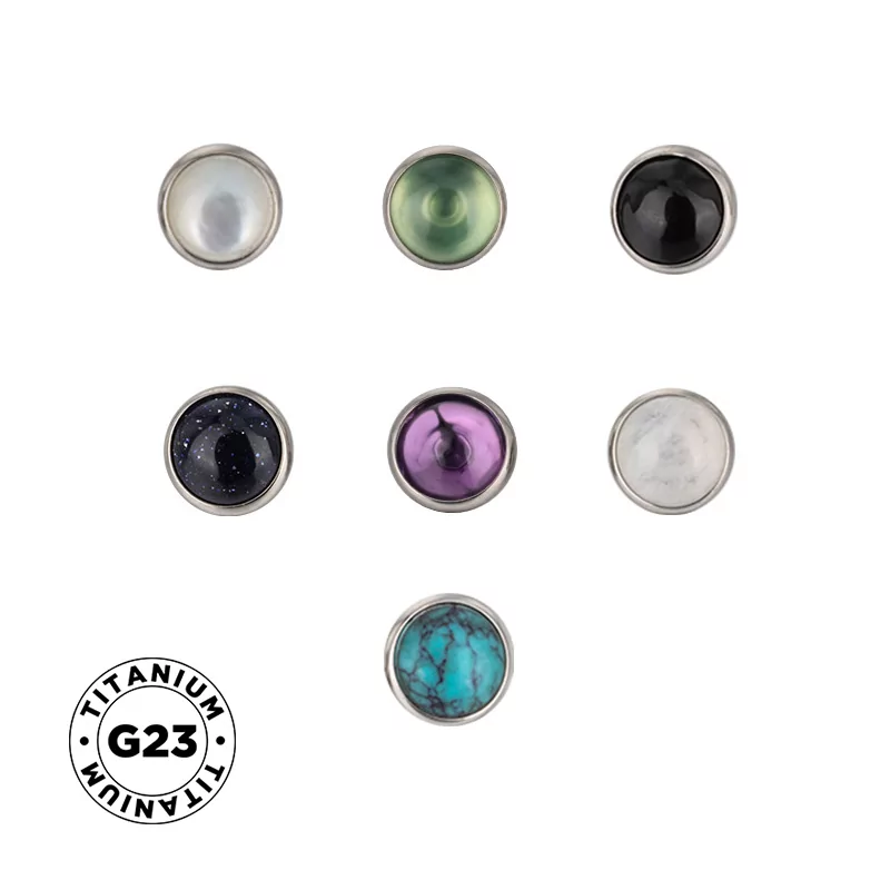 رؤوس التيتانيوم مع حافة نصفية