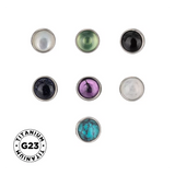 رؤوس التيتانيوم مع حافة نصفية