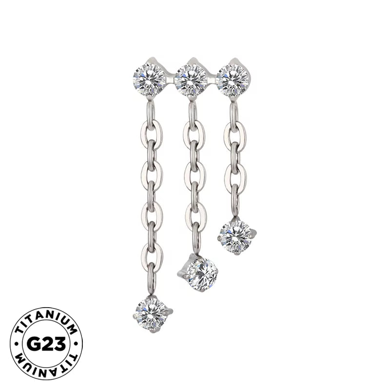 وصلة سلسلة ثلاثية الحلقات من التيتانيوم