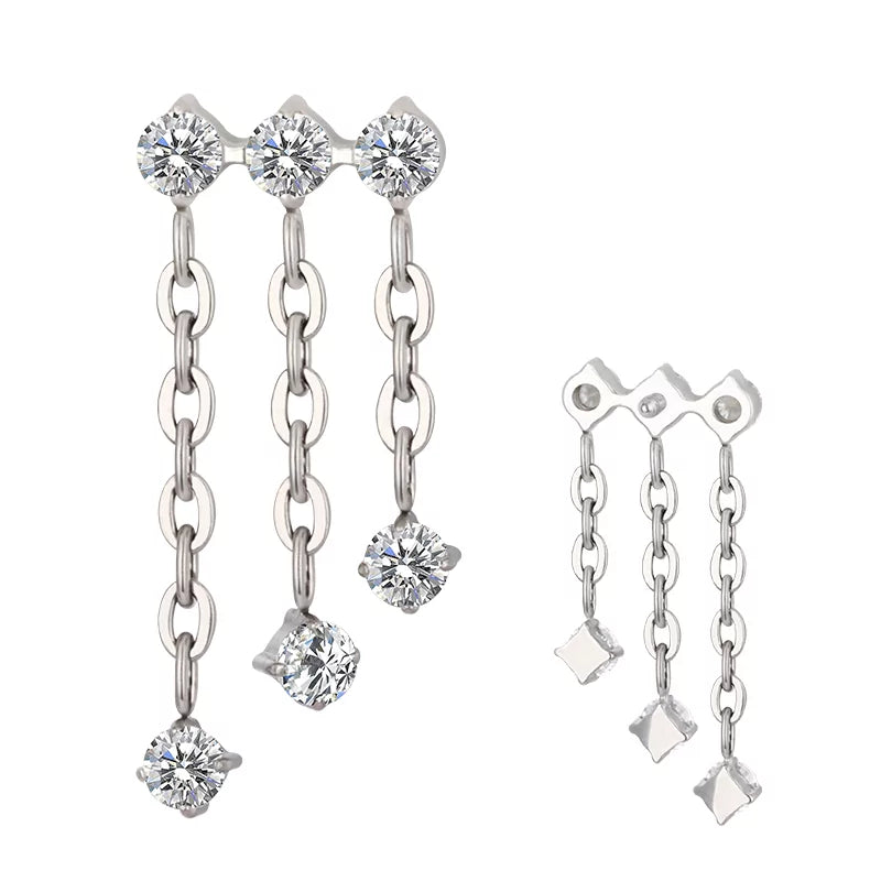 وصلة سلسلة ثلاثية الحلقات من التيتانيوم