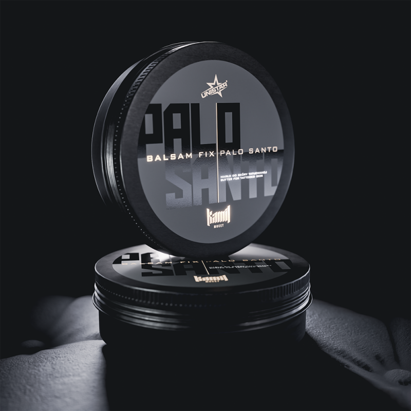 Unistar black tattoo butter for tattoo procedures and aftercare