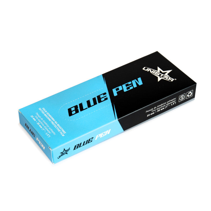 Unistar Blue Pen Protective Film for Tattoo Machines 100pcs
