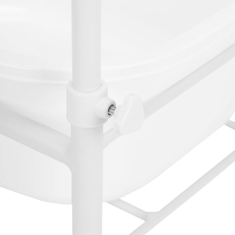 White pedicure tray on wheels - BVShop