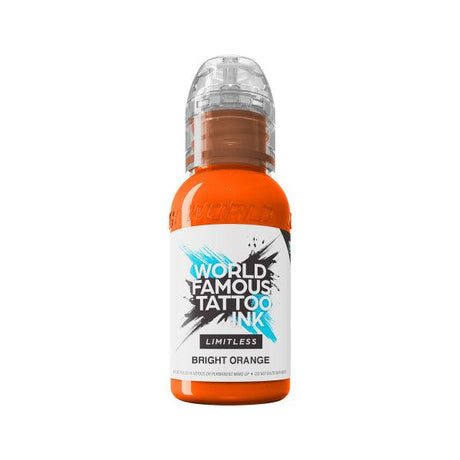 World Famous Limitless Tattoo Ink Bright Orange 30ml - BVShop