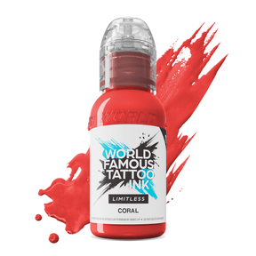 World Famous Limitless Tattoo Ink Coral 30ml - BVShop