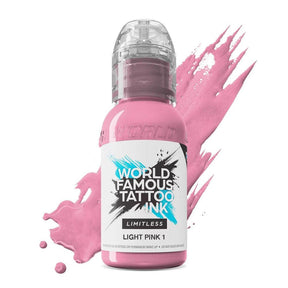 World Famous Limitless Tattoo Ink Light Pink 1 30ml - BVShop
